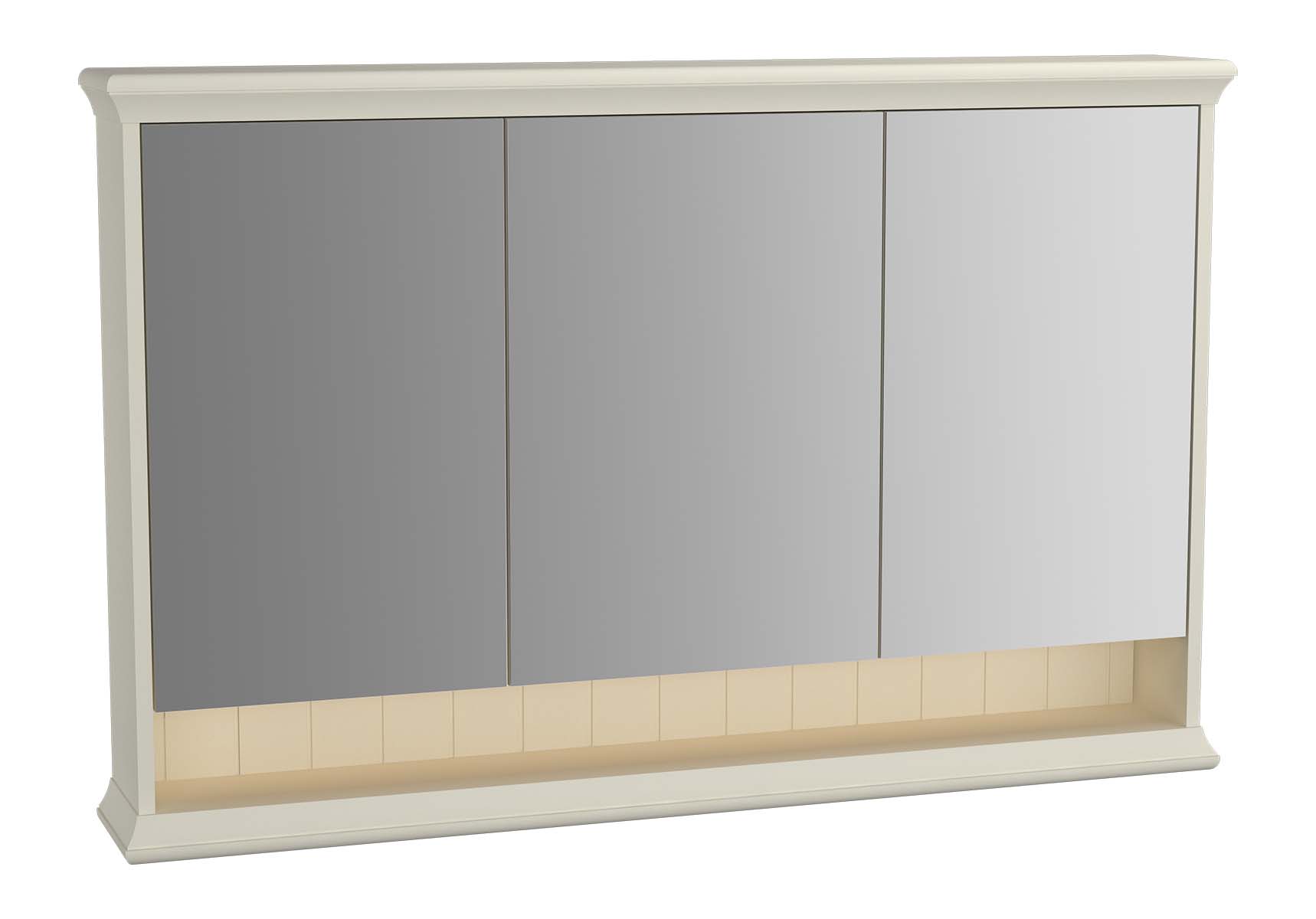 Valarte Mirror Cabinet, 120 cm, Matte Ivory