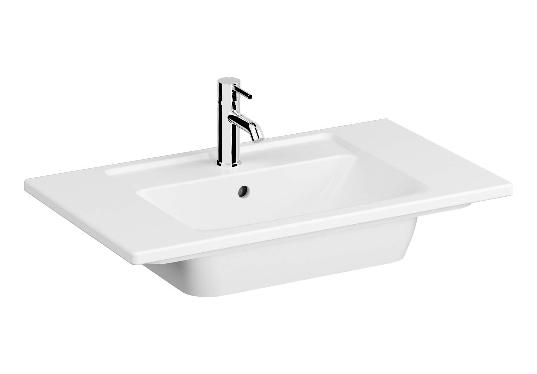 Vanity Basin, 80 cm, One Tap Hole, With Overflow Hole