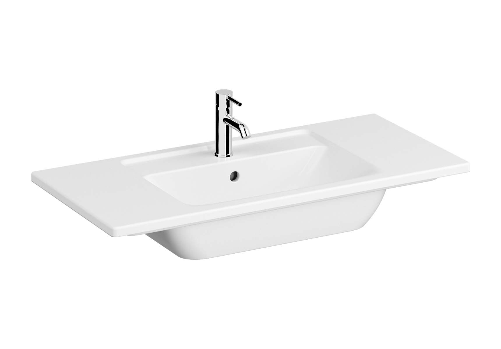 Vanity Basin, 100 cm, One Tap Hole, With Overflow Hole