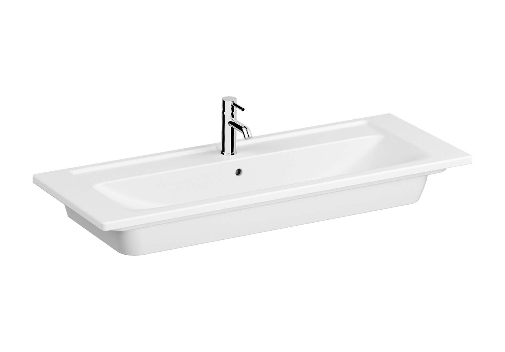 Vanity Basin, 120 cm, One Tap Hole, With Overflow Hole