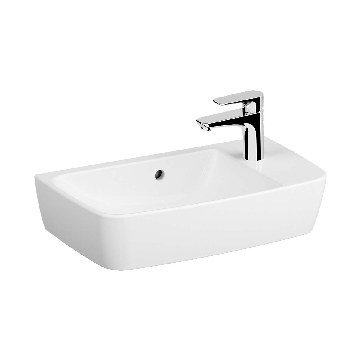 Compact Basin, 60X35 cm, One Tap Hole, With Overflow Hole