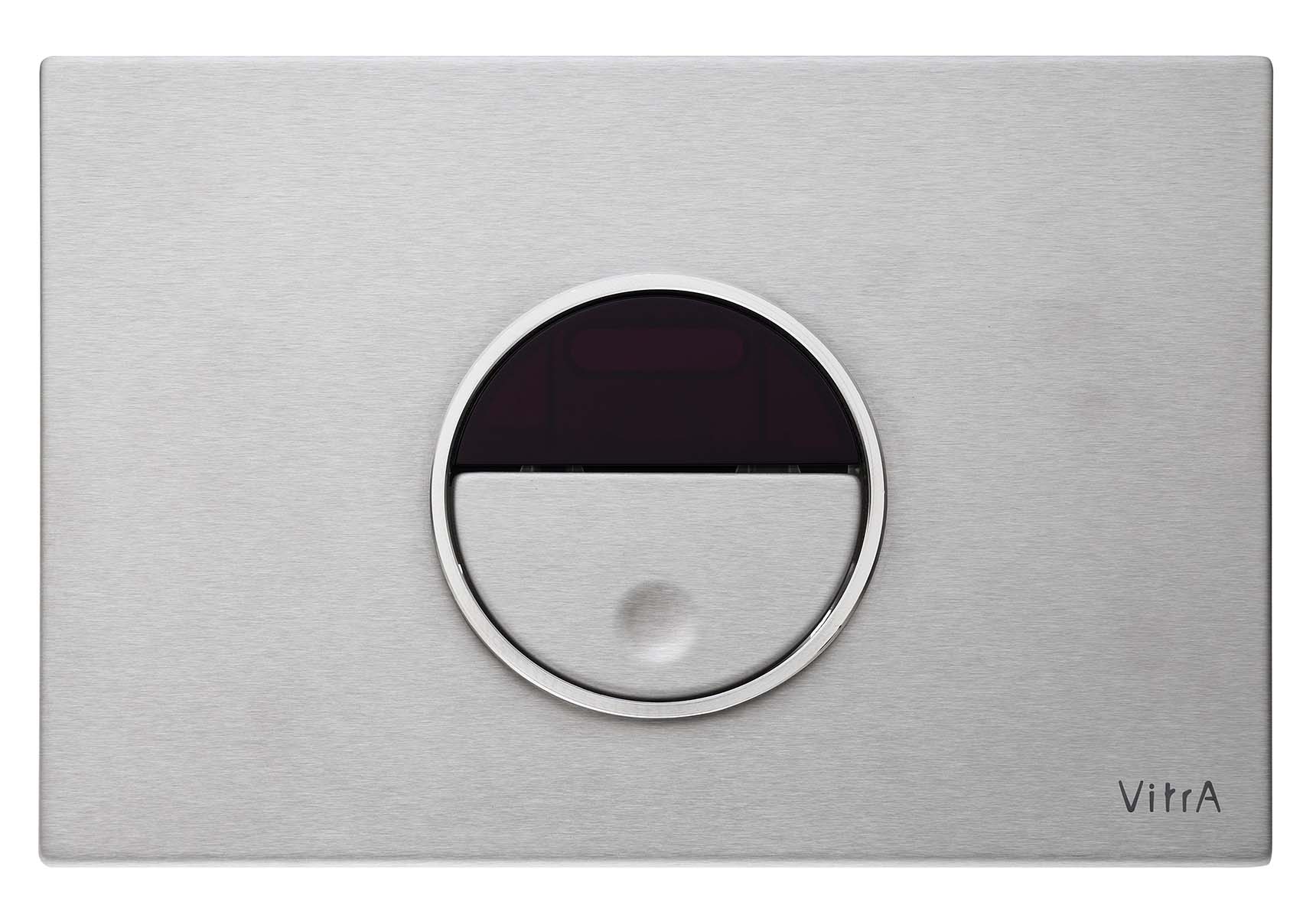 VitrA Pro Photocelled Control Panel - Brushed Chrome - 12 cm