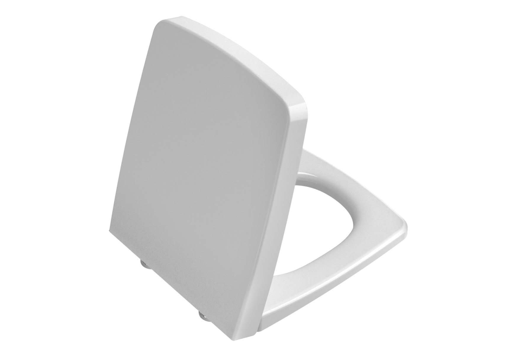 WC Seat, Duroplast, Soft-Closing, Detachable Metal Hinge, Top Fixing, White, Quick Release