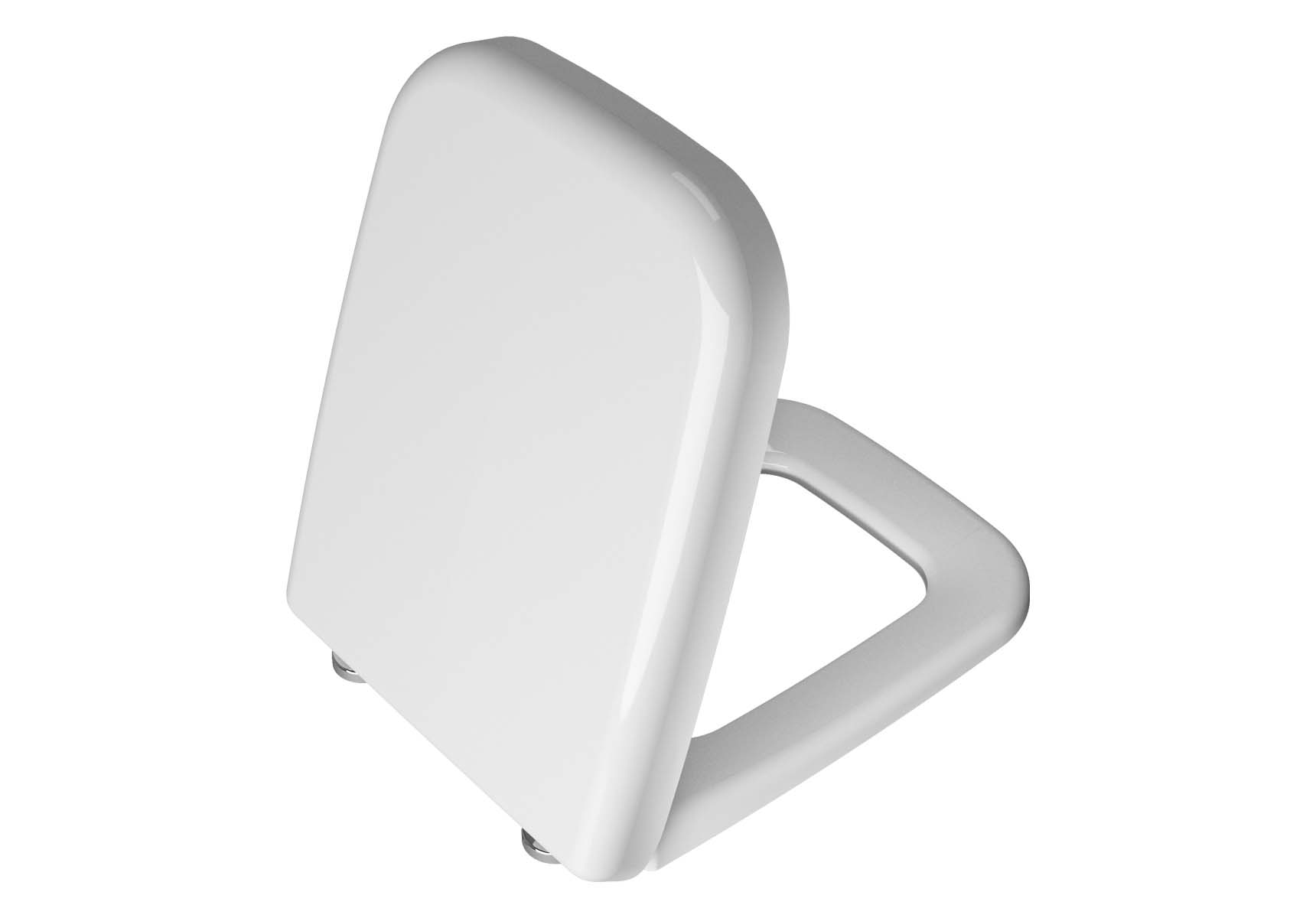 WC Seat, Duroplast, Soft-Closing, Detachable Metal Hinge, Top Fixing, White, Quick Release