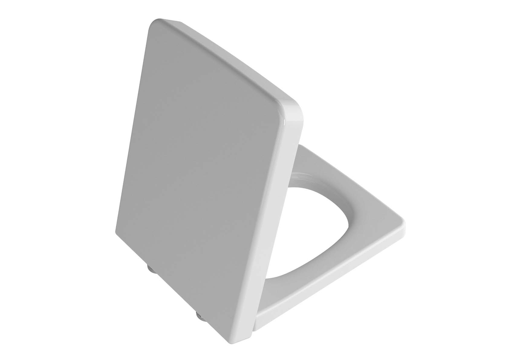 WC Seat, Duroplast, Soft-Closing, Detachable Metal Hinge, Top Fixing, White, Quick Release