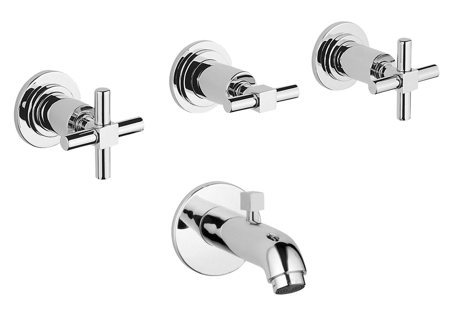 Juno Built-In Bath/Shower Mixer (with Handshower Outlet)