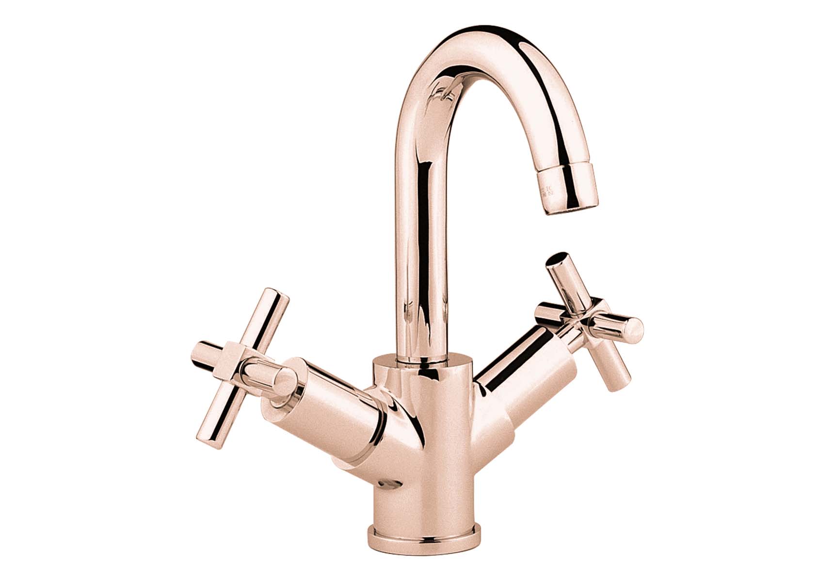 Juno Basin Mixer, With Pop-Up, Copper