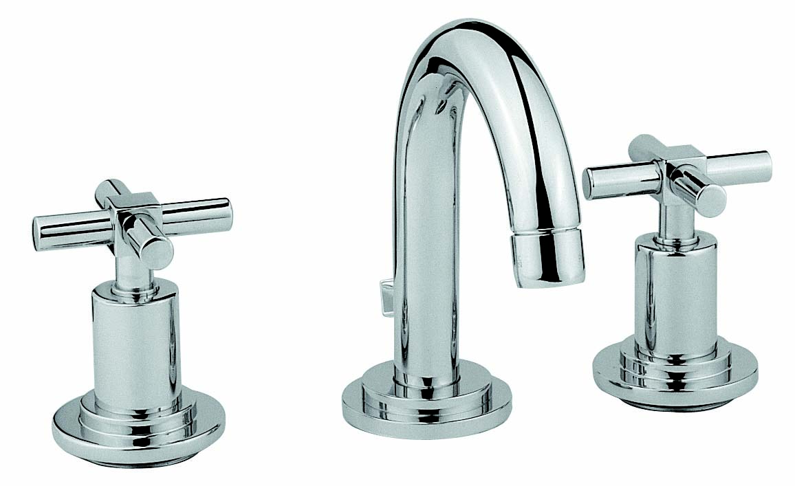 Juno Basin Mixer (For 3-Hole Basins - (with Pop-Up)