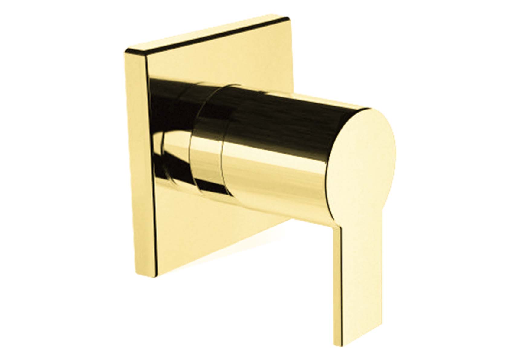 Flo S Built-In Stop Valve , Exposed Part, Gold