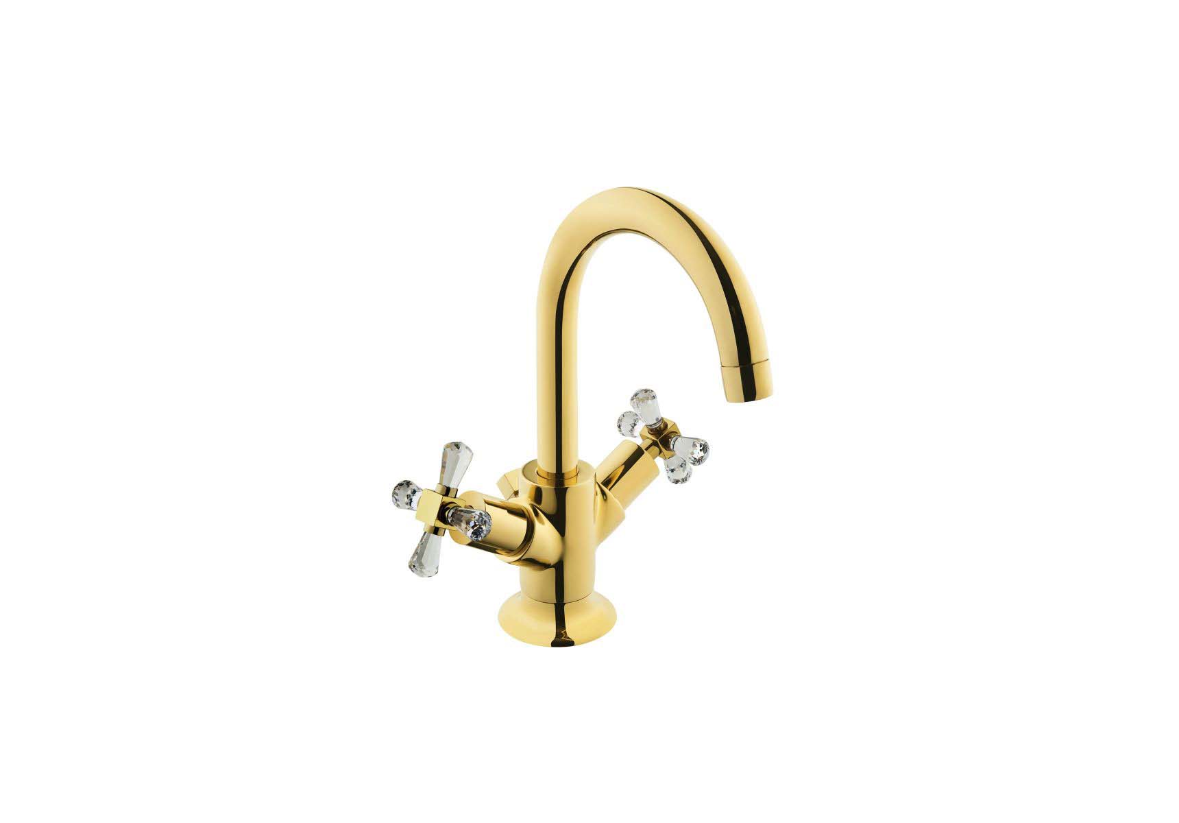 Juno Crystals From Swarovski Elements  Basin Mixer  (with Pop-Up)