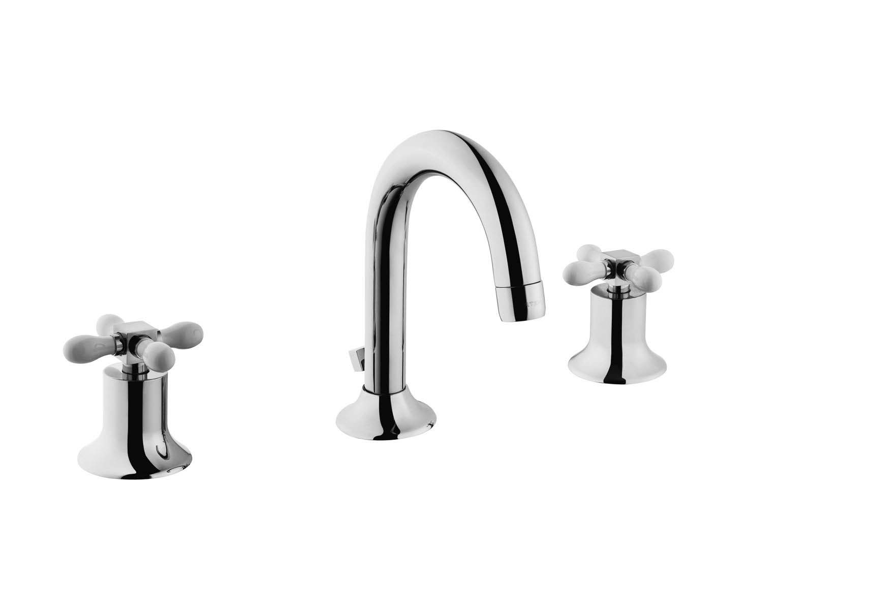 Juno Classic Basin Mixer (For 3-Hole Basins - (with Pop-Up)