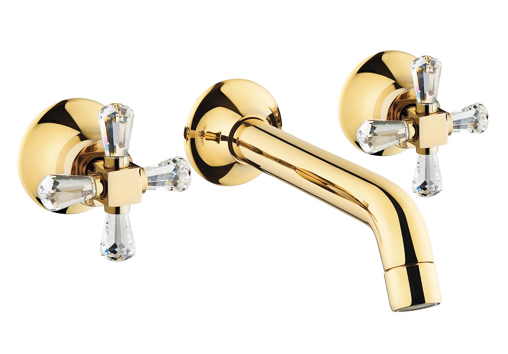 Juno Crystals from Swarovski Built-In Basin Mixer