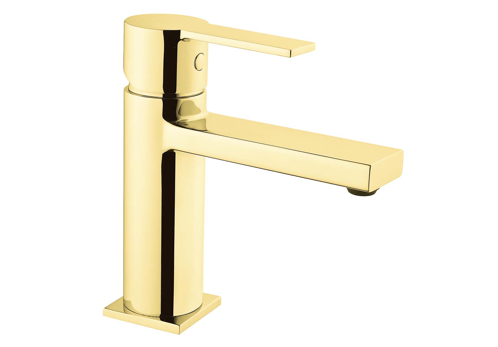 Flo S Basin Mixer, Gold