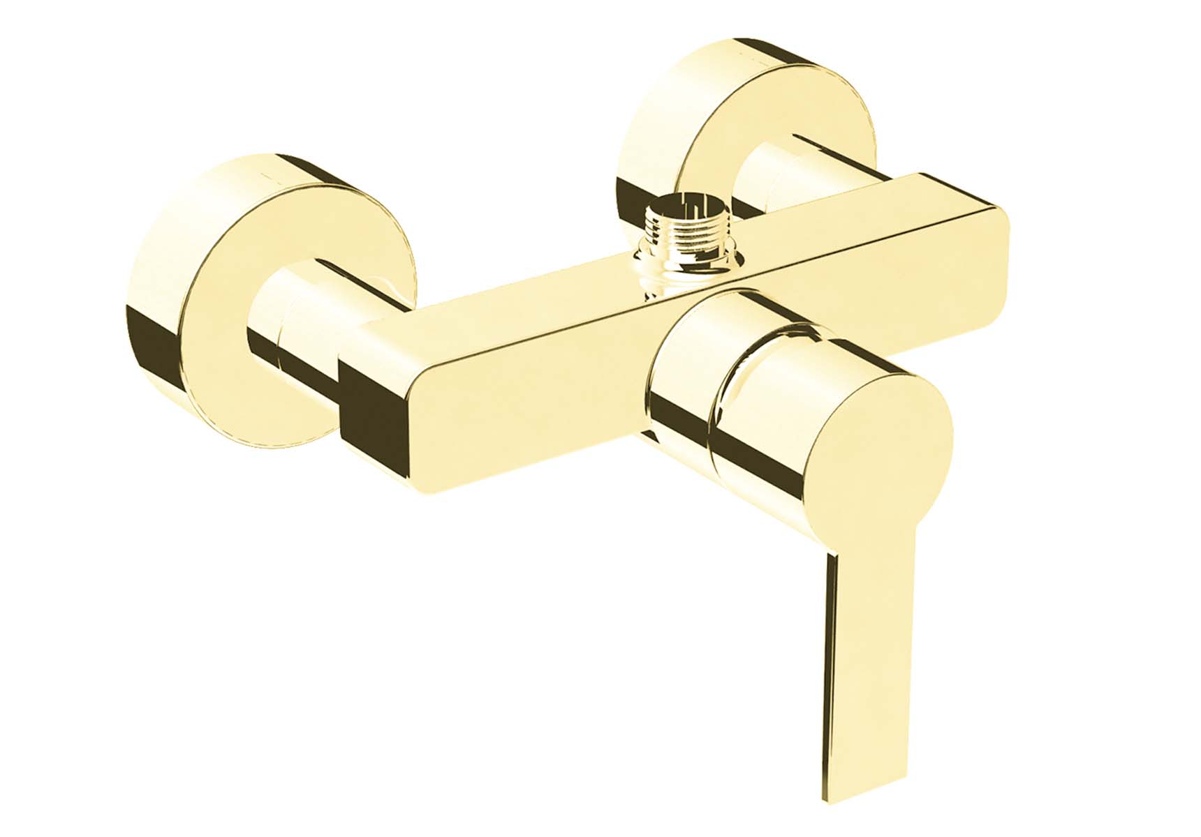 Flo S Shower Mixer, Gold