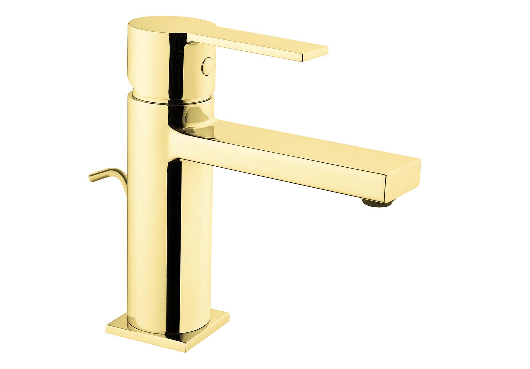 Flo S Basin Mixer , With Pop-Up, Gold