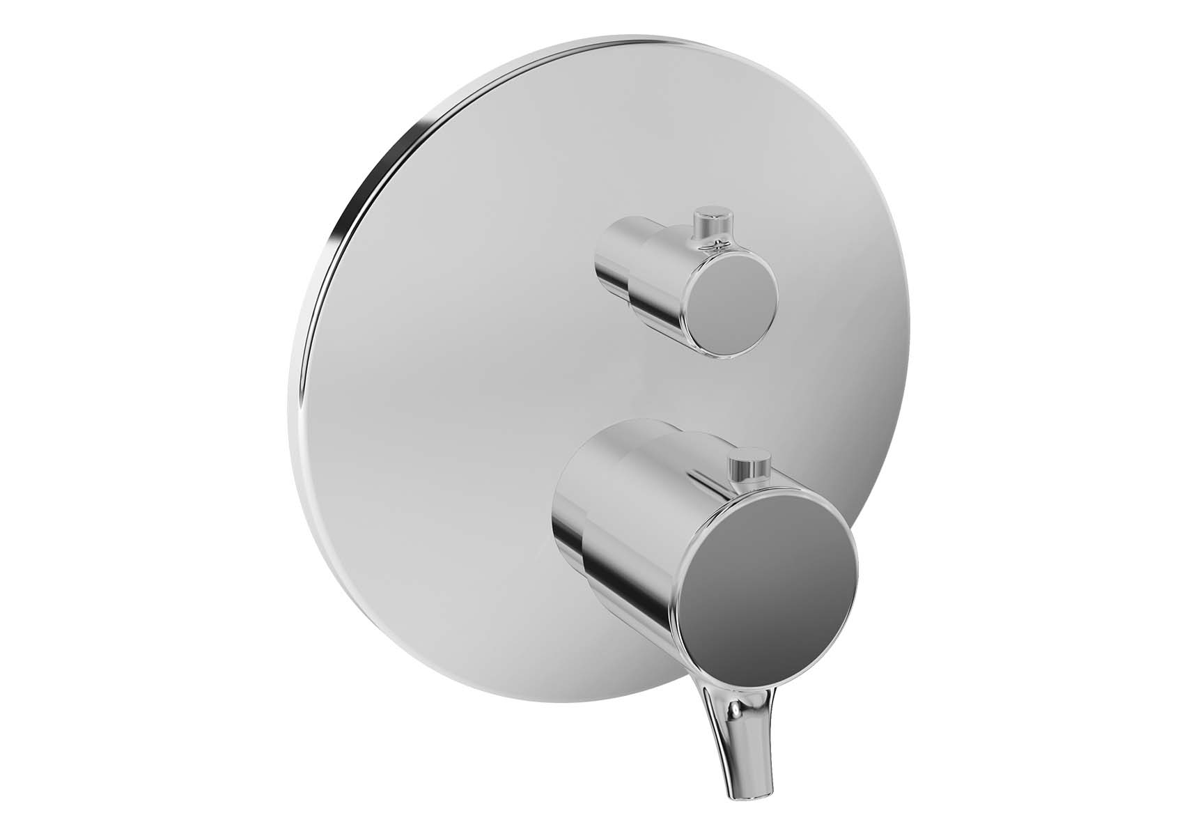 Nest Trendy Built-In Thermostatic Shower Mixer, V-Box-Exposed Part, Chrome