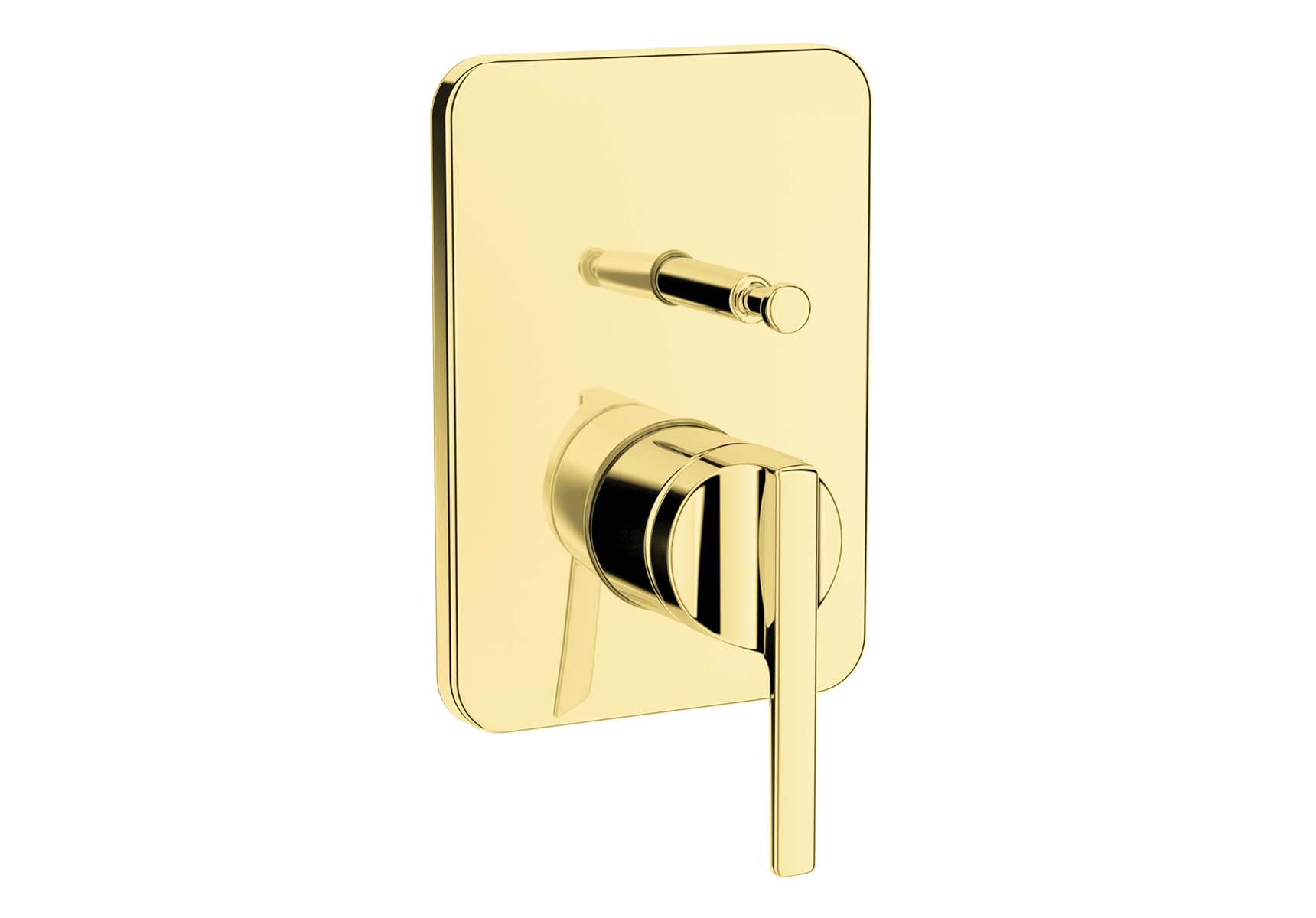 Suit Built-In Bath/Shower Mixer, Exposed Part, Gold