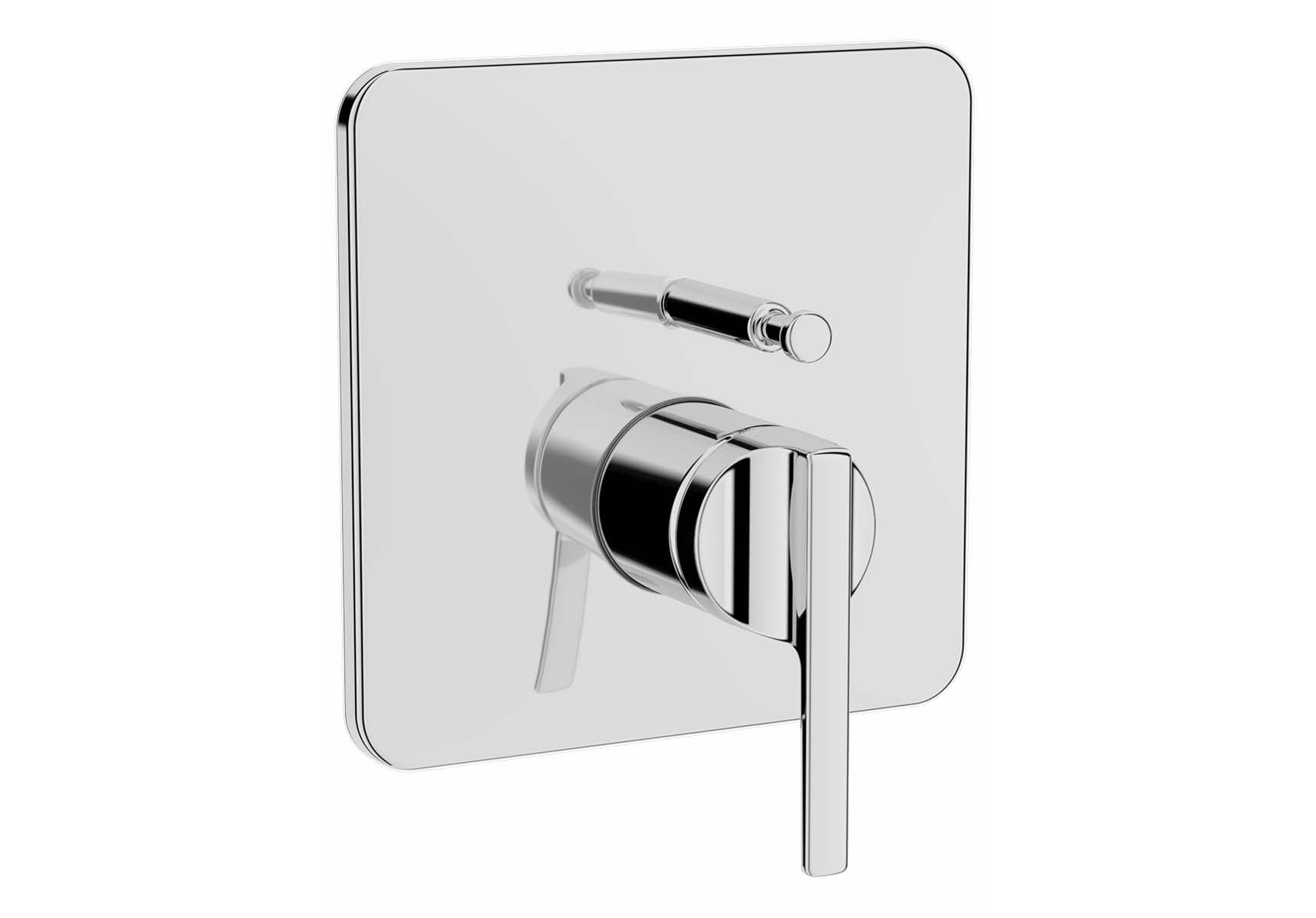 Suit Built-In Bath/Shower Mixer, V-Box-Exposed Part, Chrome