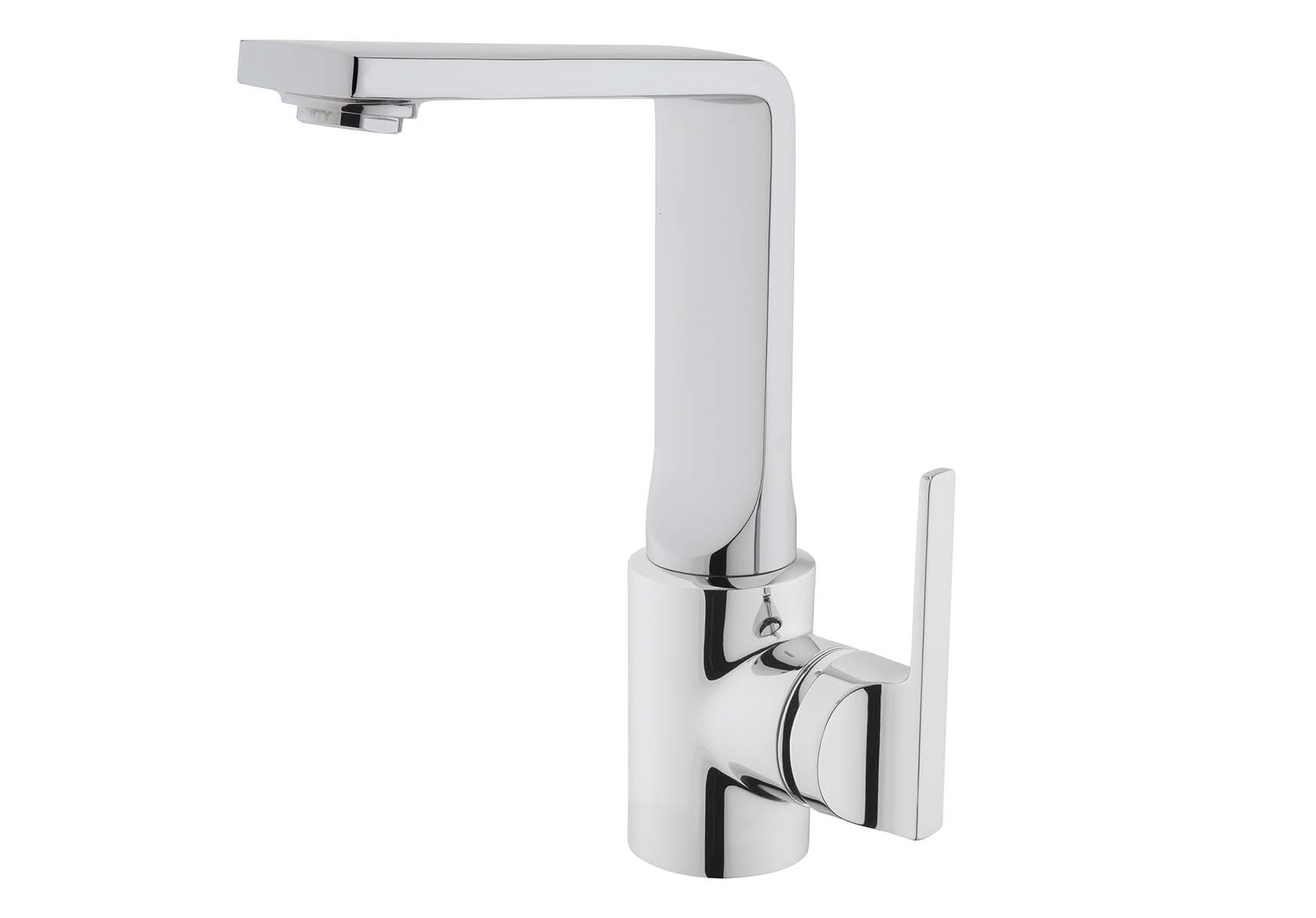 Suit Basin Mixer, With Swivel Spout, Chrome