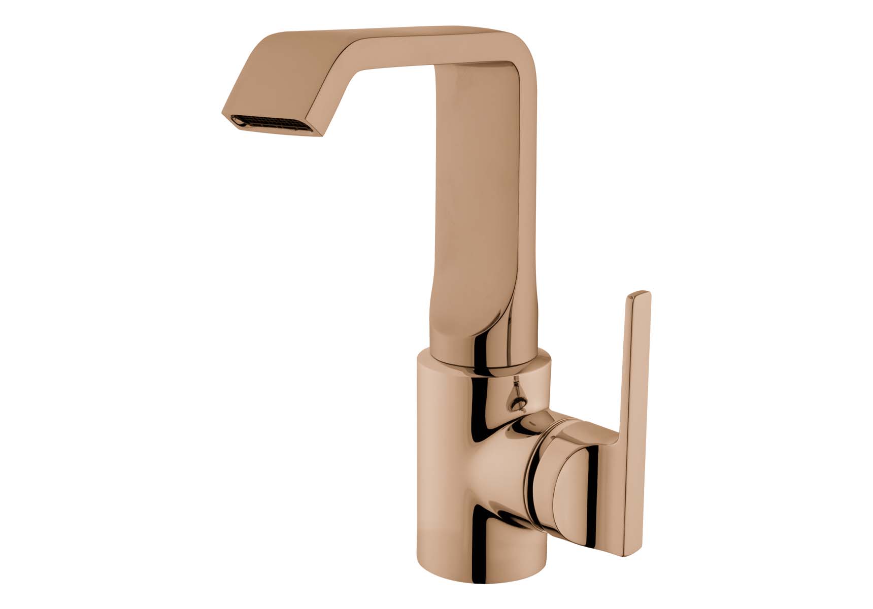 Suit Basin Mixer, With Pop-Up, Copper