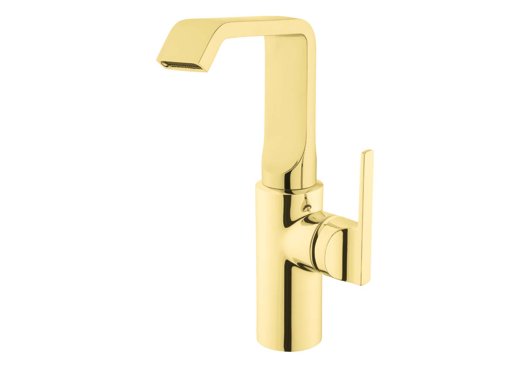 Suit Basin Mixer, With Pop-Up-For Bowls, Gold
