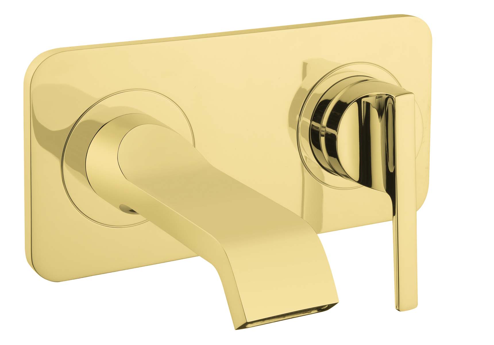 Suit Built-In Basin Mixer, Exposed Part, Gold
