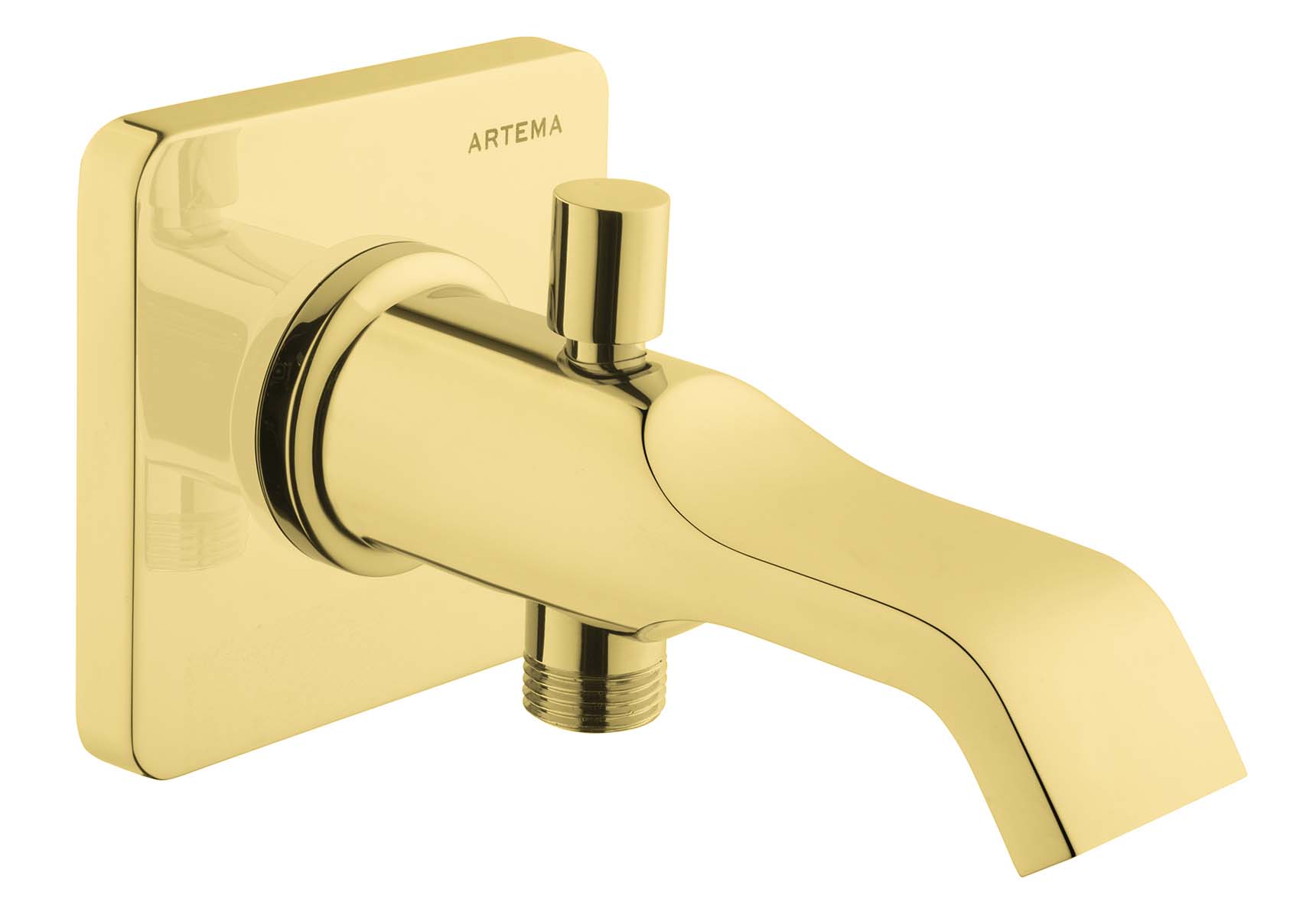 Suit Bath Spout, With Handshower Outlet, Gold