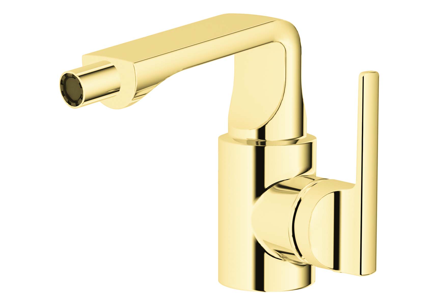 Suit Bidet Mixer, With Pop-Up, Gold