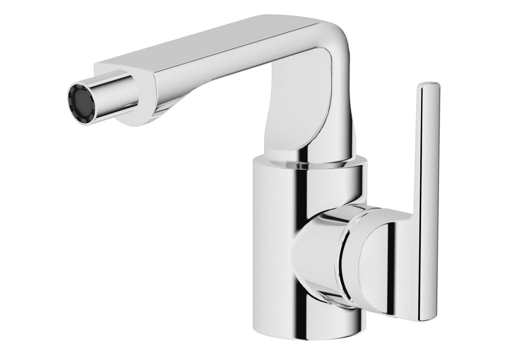 Suit Bidet Mixer, With Pop-Up, Chrome