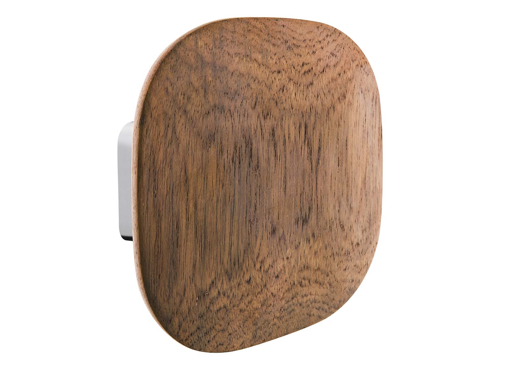 Eternity Large Bathrobe Holder (Square - Wooden) - Shinny Chrome
