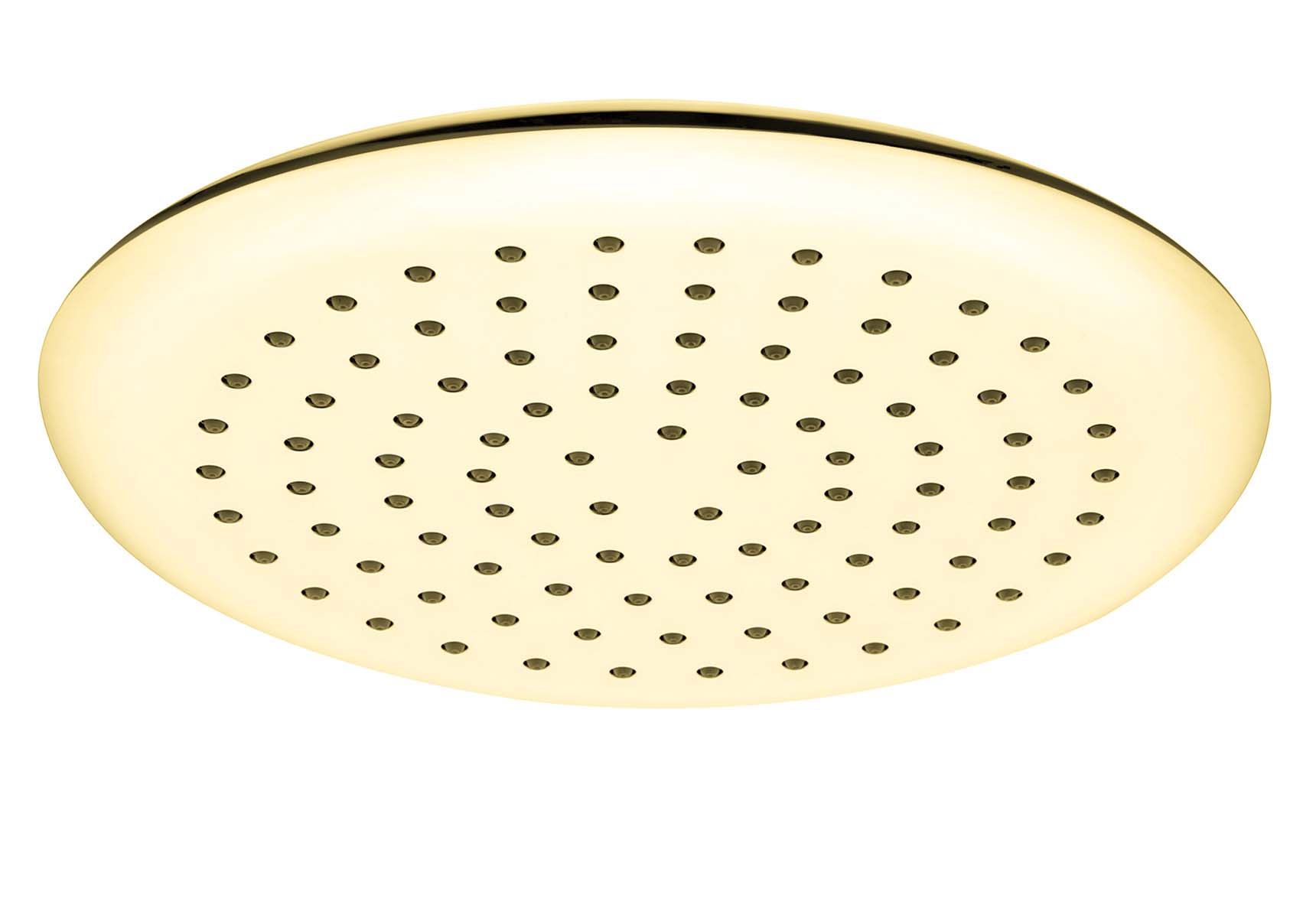 Shine Round Showerhead, Gold