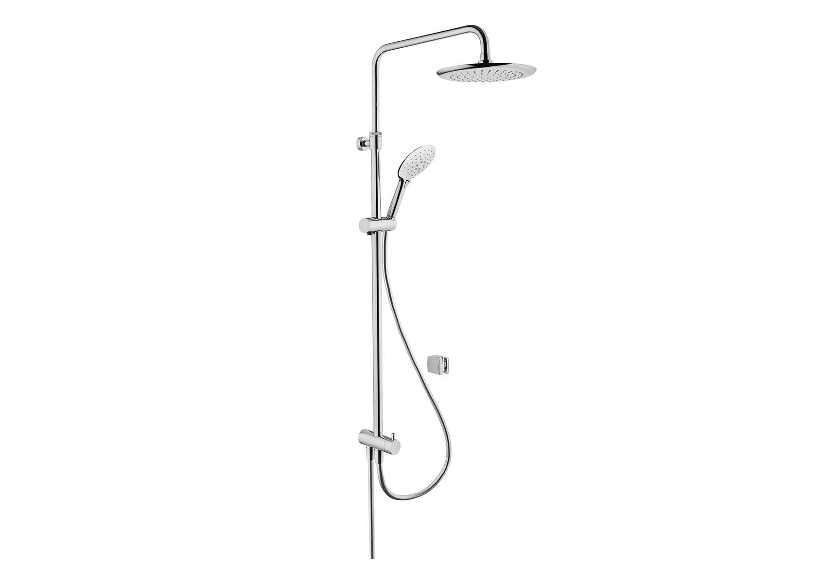 Shine Round Shower Column, Chrome