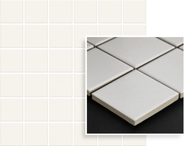 Albir Bianco Mozaika Prasowana K.4,8X4,8 