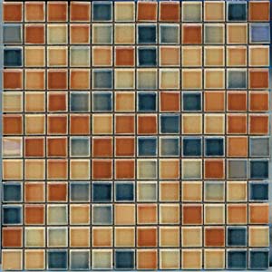 2.5x2.5 Colorline Mosaic Tobacco Glossy
