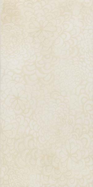 30x60 Bloom Decor Cream Glossy