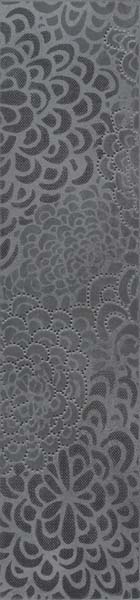 14x60 Bloom Border 1 Anthracite Glossy