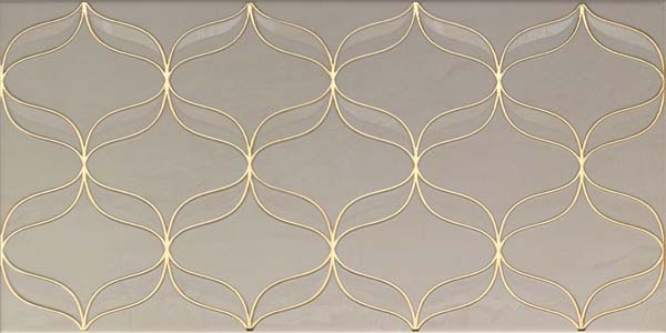 30x60 Ethereal Decor Gold - Light Beige Glossy