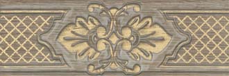 11x33 Provence Border 2 Grej -Gold Matt