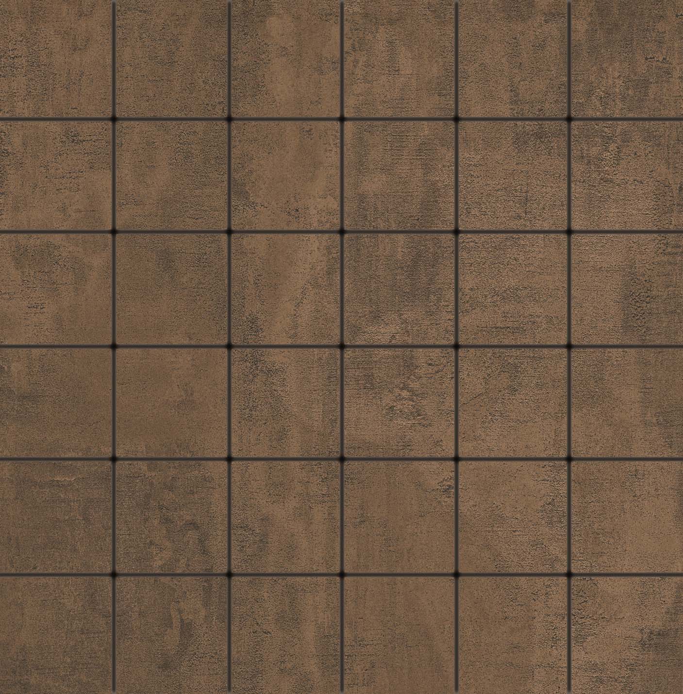 5x5 Metro Tile Dark Brown Matt