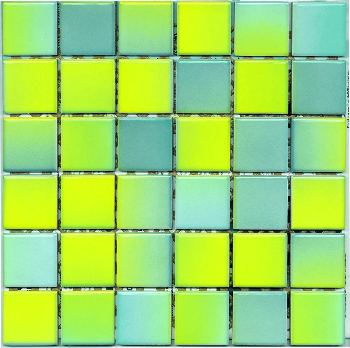 5x5 Colorline Mosaic Yellow - Blue Matt