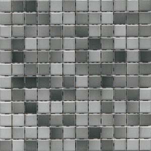 2.5x2.5 Colorline Mosaic Grey Glossy