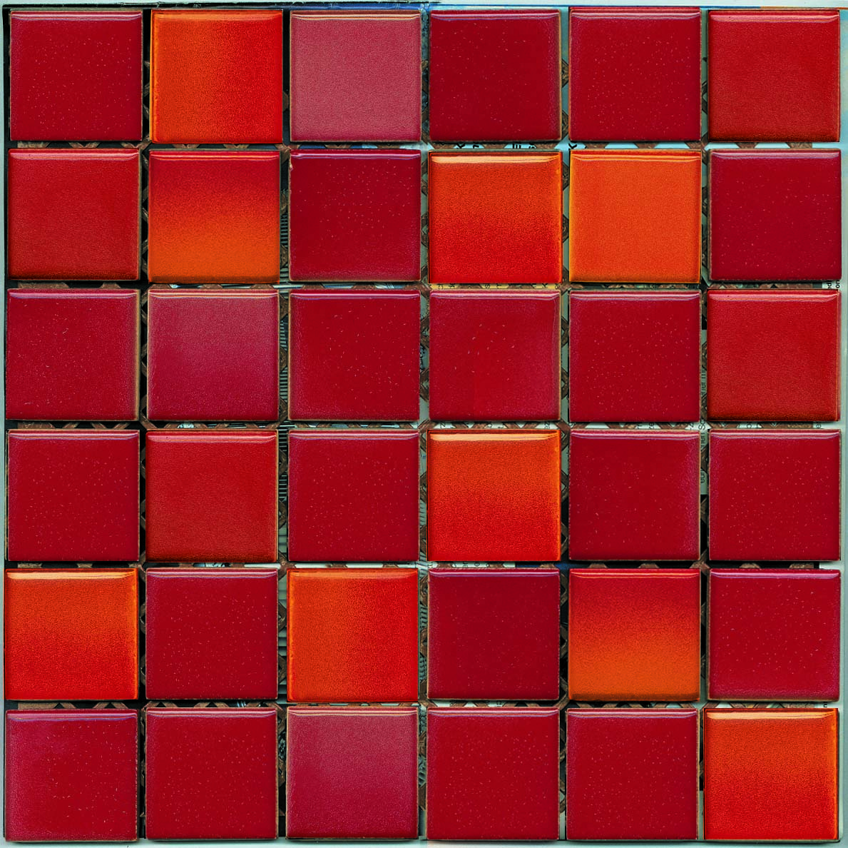 5x5 Colorline Mosaic Red Matt