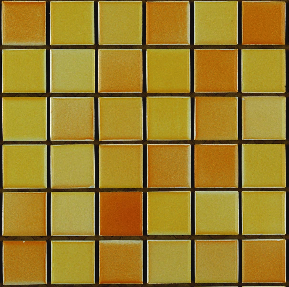 5x5 Colorline Mosaic Orange - Yellow Matt