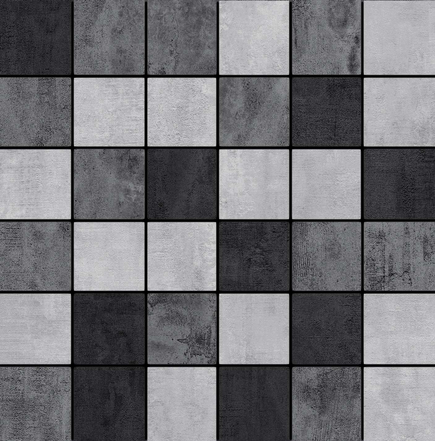 5x5 Metro Mosaic Grey - Antracite - Basalt Matt
