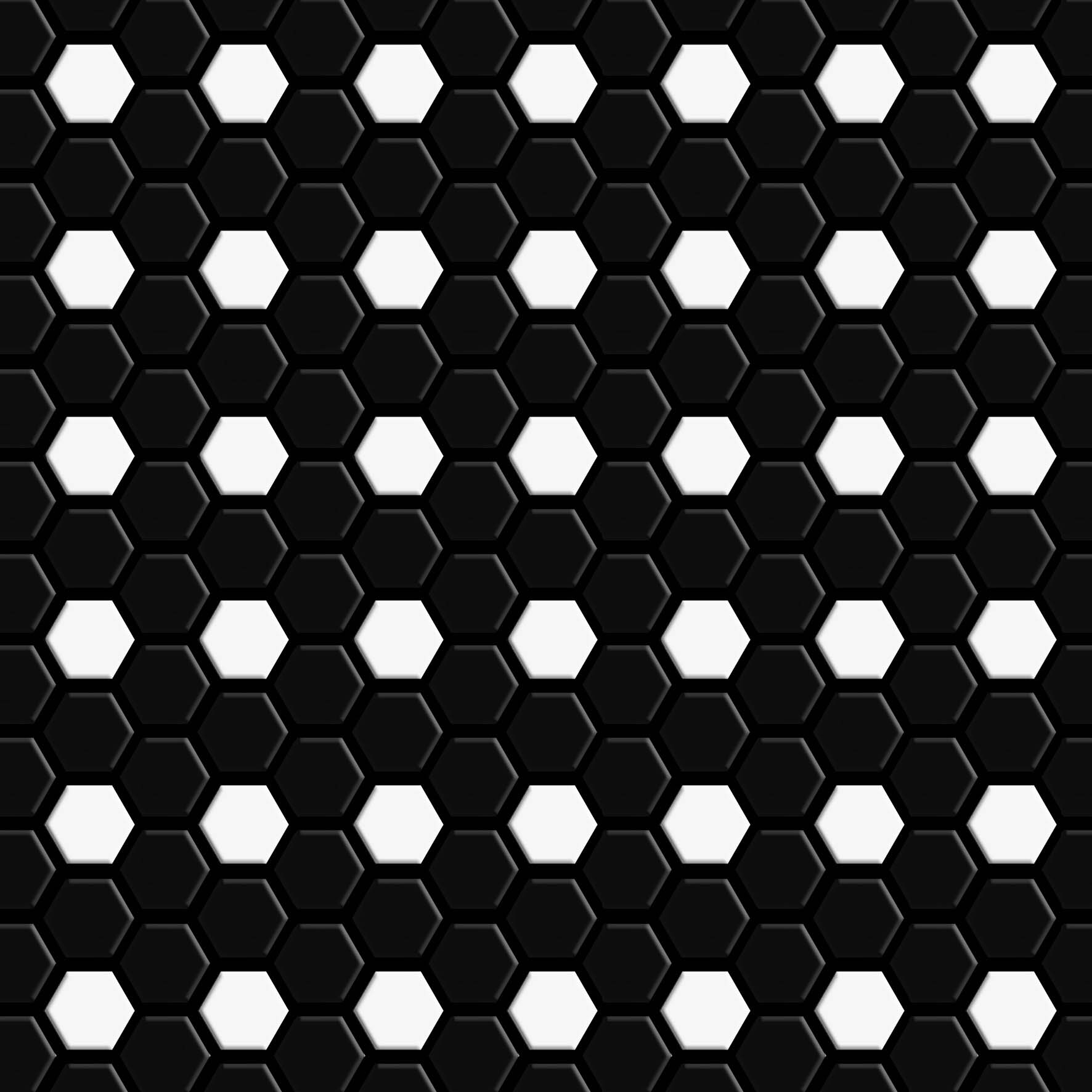 2.5x2.5 Miniworx Hexagon RAL 0001500 Black Matt