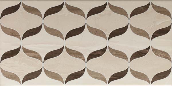 30x60 Ethereal Decor Light Beige - Brown Glossy
