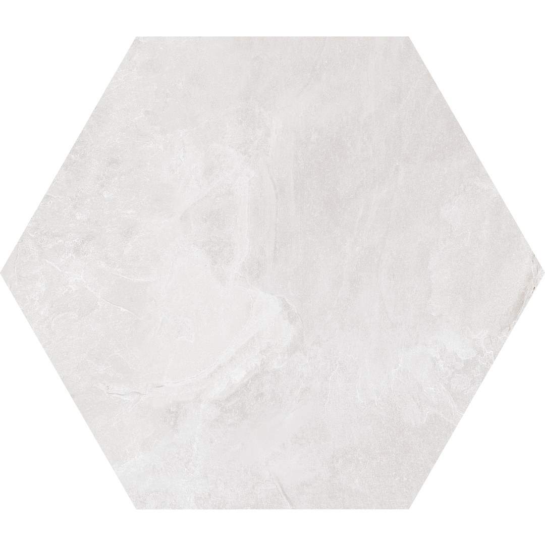 51.4X59.4 TECH-SLATE HEXAGON WHITE R10A