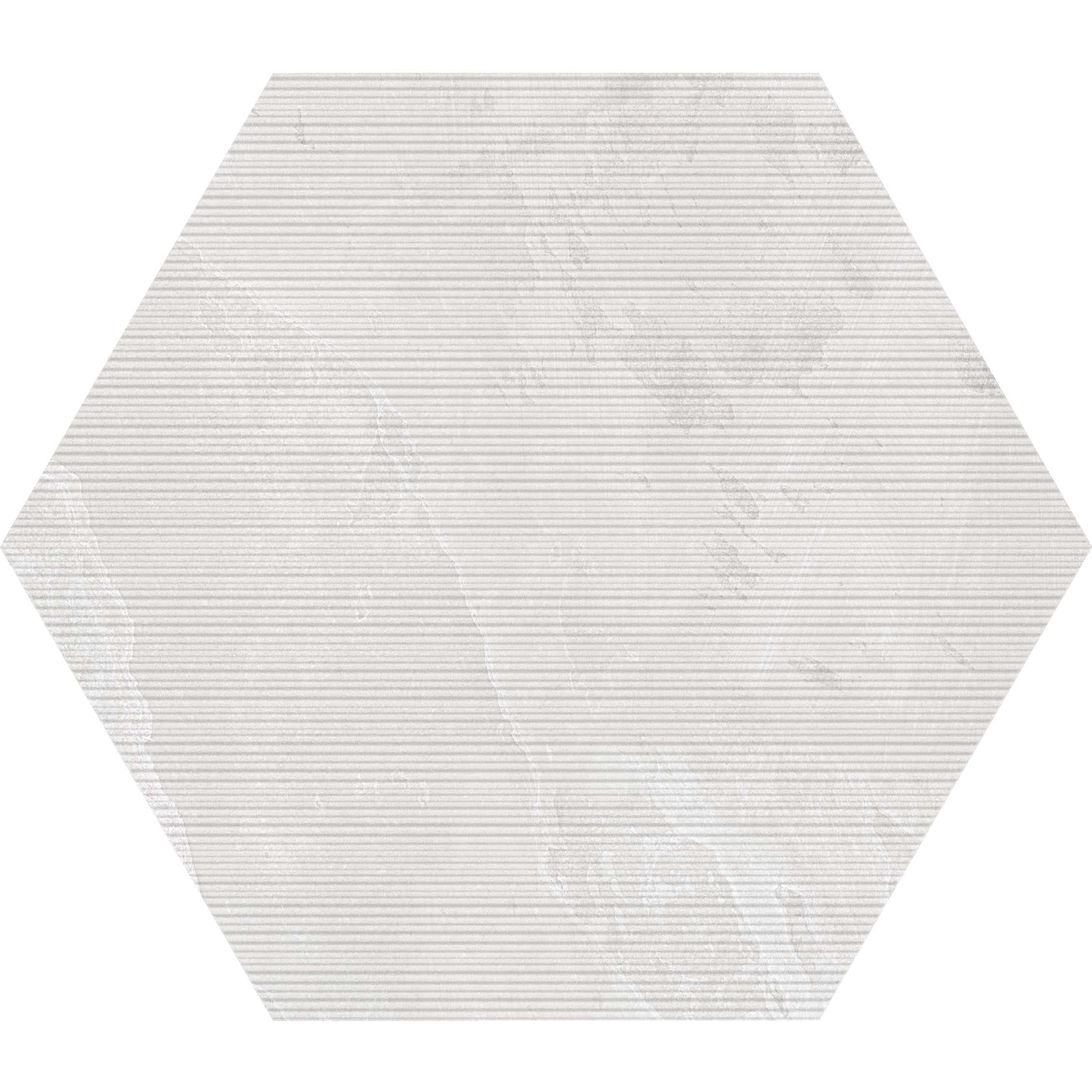 51.4X59.4 TECH-SLATE HEXAGON WHITE RGT