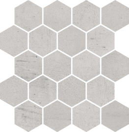 Space Grys Mozaika Cięta Hexagon Mat