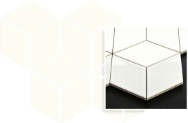 Uniwersalna Mozaika Prasowana Bianco Paradyż Romb Hexagon 